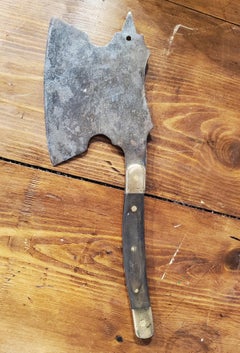 19th Century Hand-Forged Steel and Bronze Tobacco Hatchet from Virginia