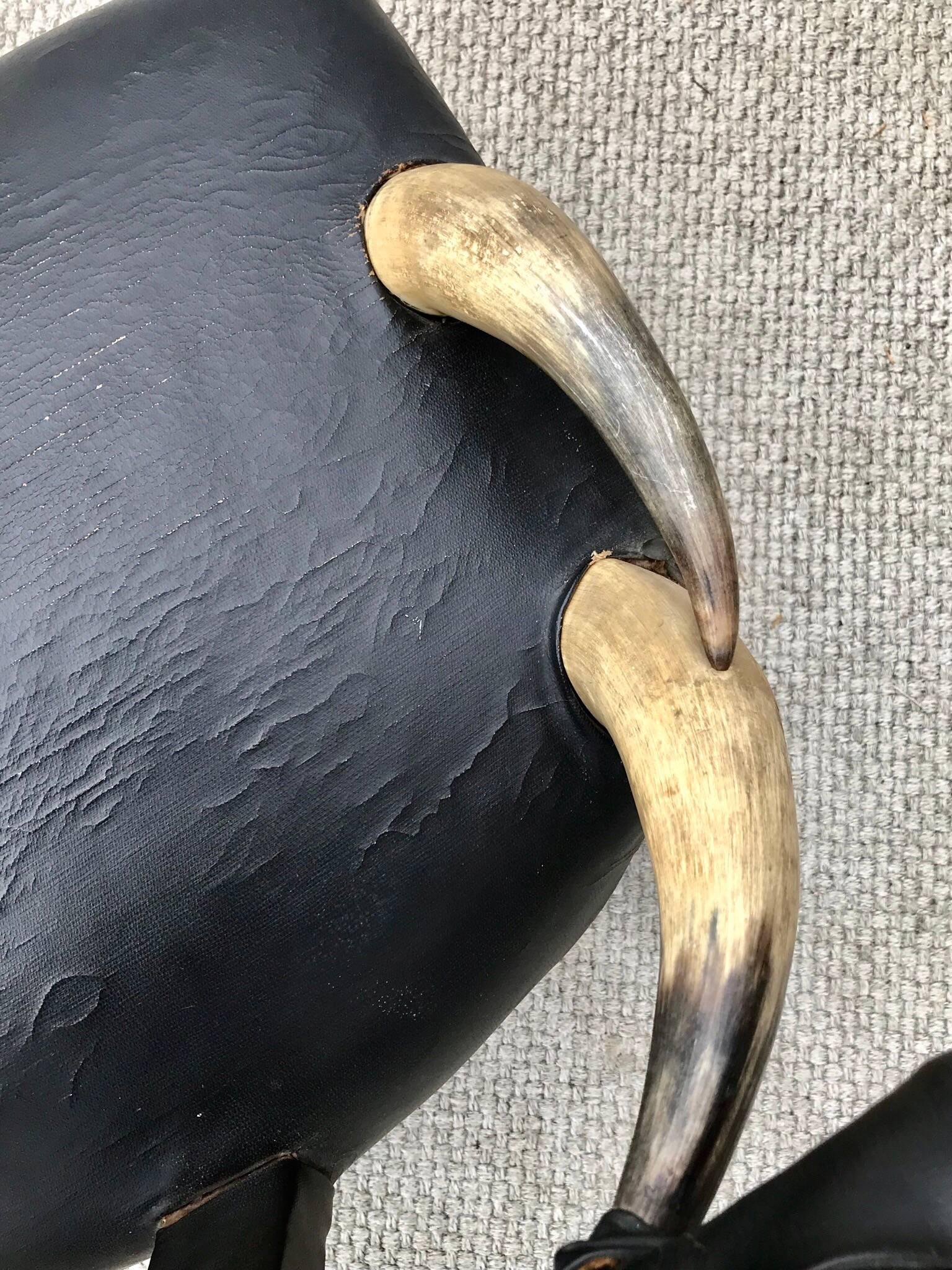 19th Century Steer Horn Chair of a Petite Size 6