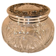 19th Century Sterling Lidded Dresser Jar