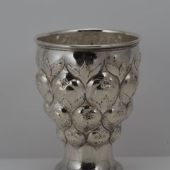 19th Century Sterling Silver Ananas Cup