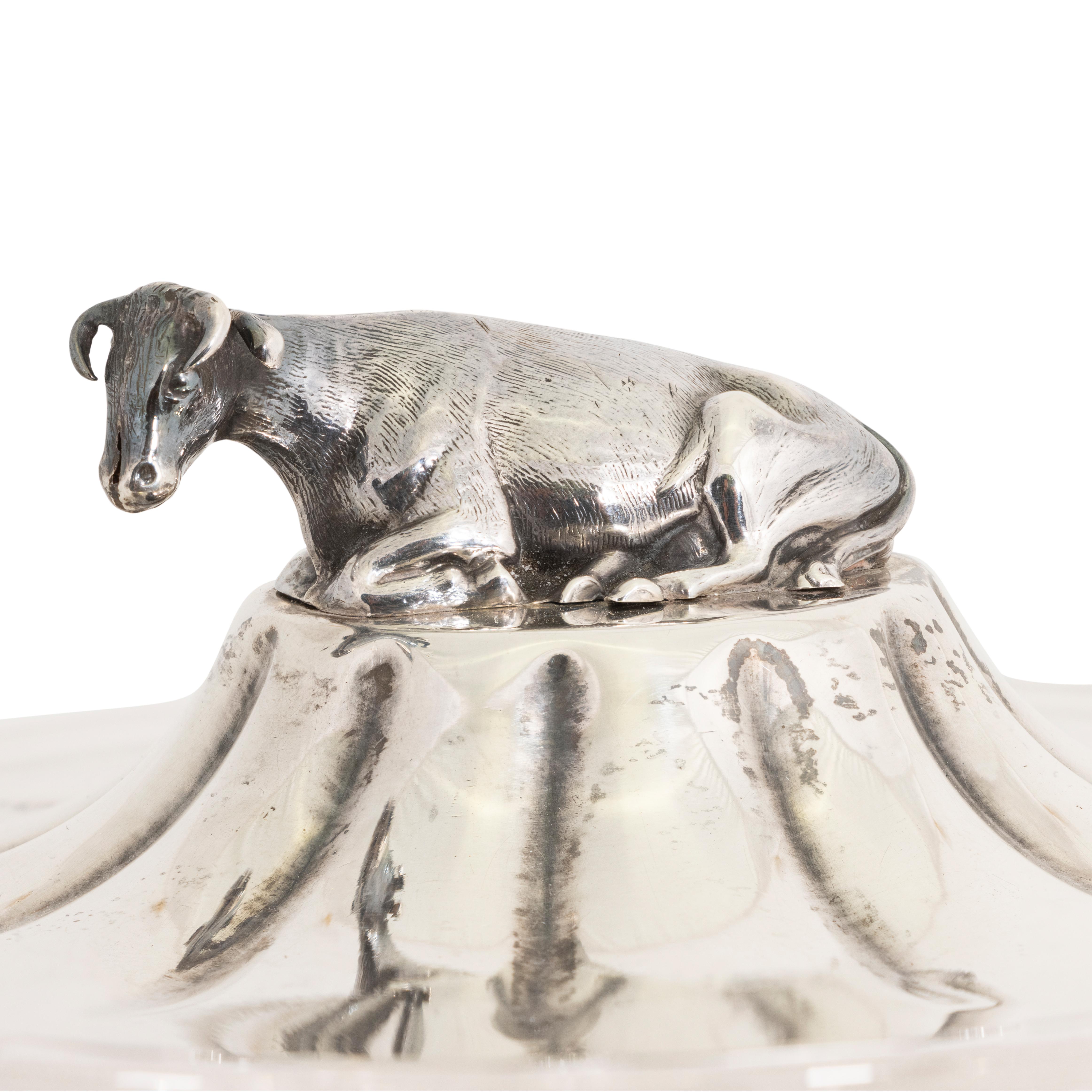 glass cow butter dish