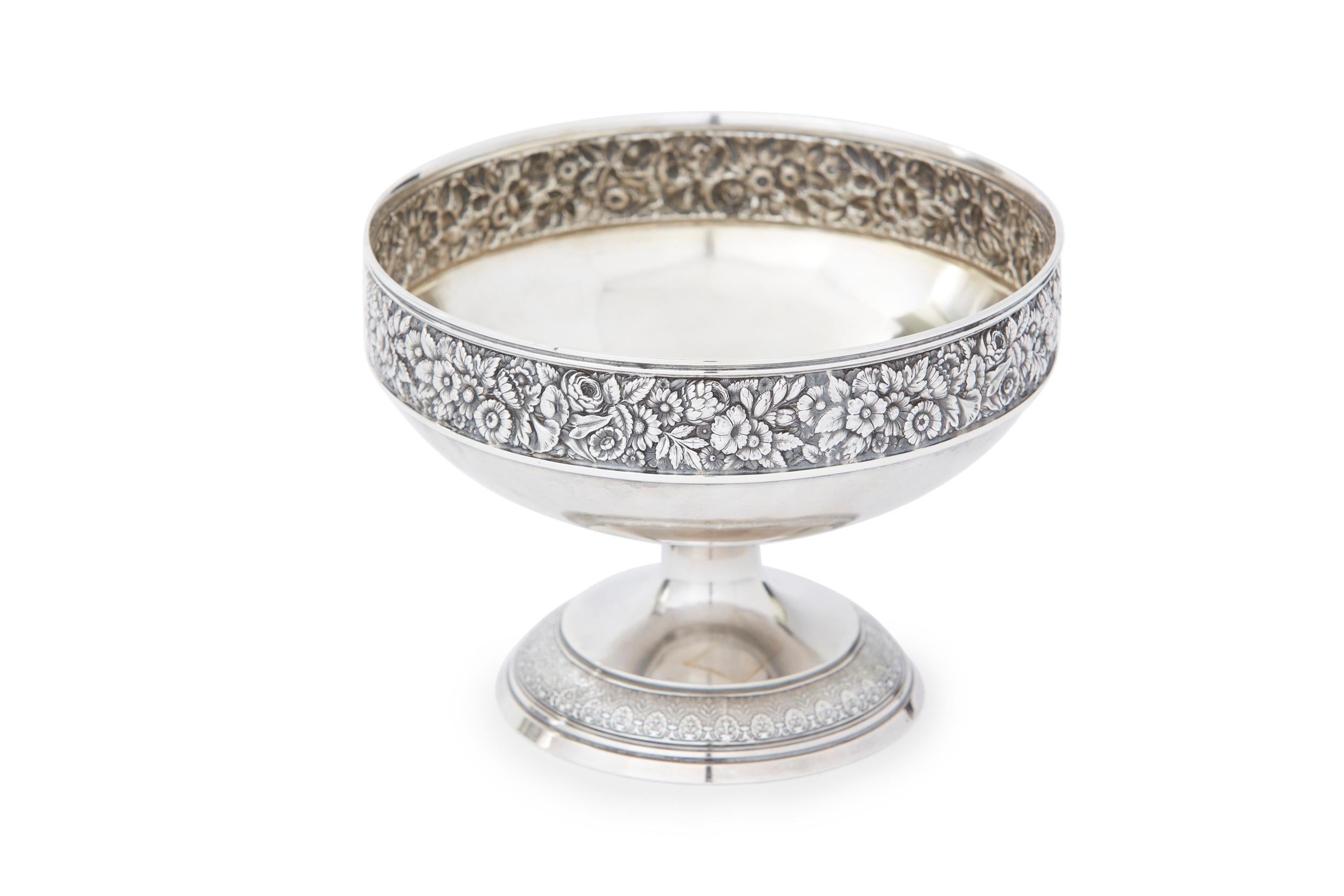 19th Century Sterling Silver Centerpiece Bowl For Sale 3