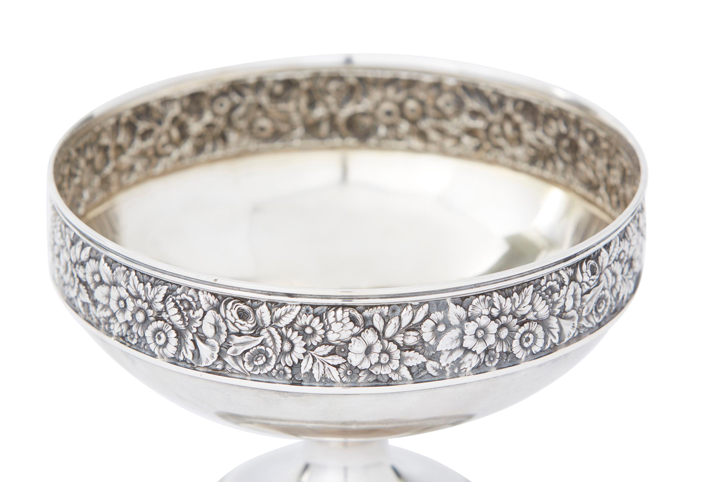 North American 19th Century Sterling Silver Centerpiece Bowl For Sale