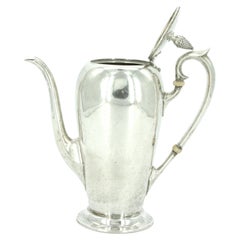 19th Century Sterling Silver Chocolate / Coffee Pot