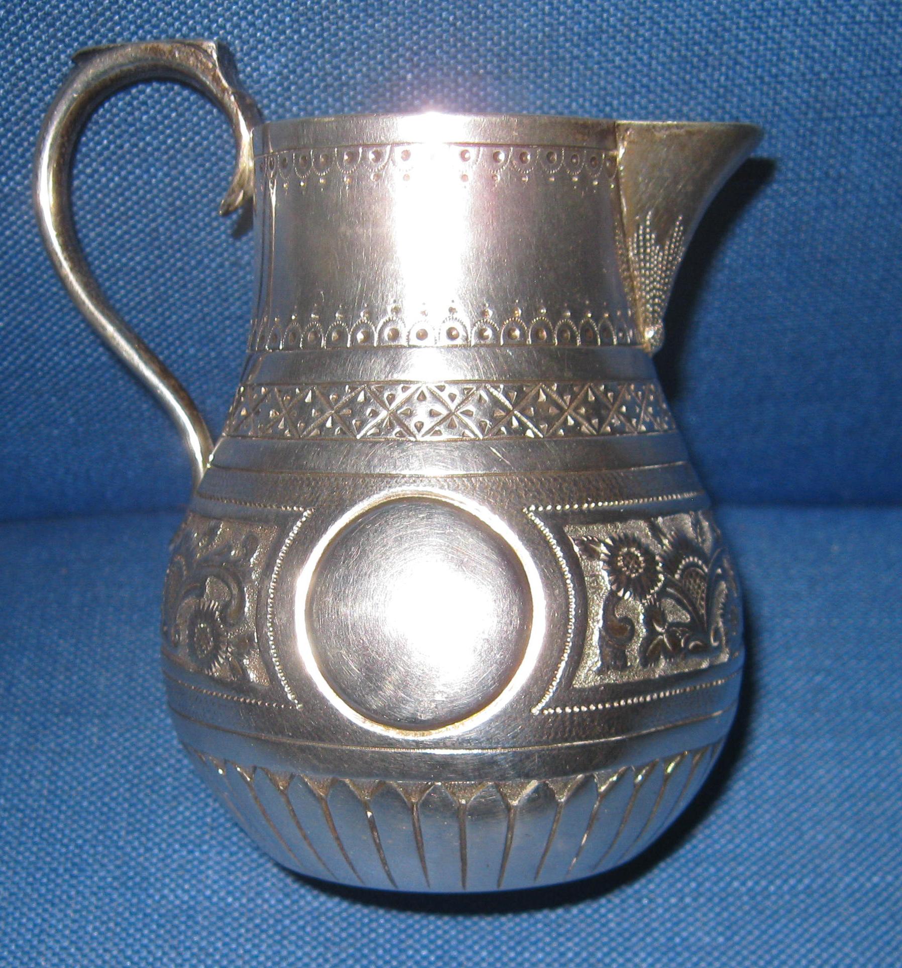 19th Century Sterling Silver Cream Pitcher by Charles Stuart Harris, London 5