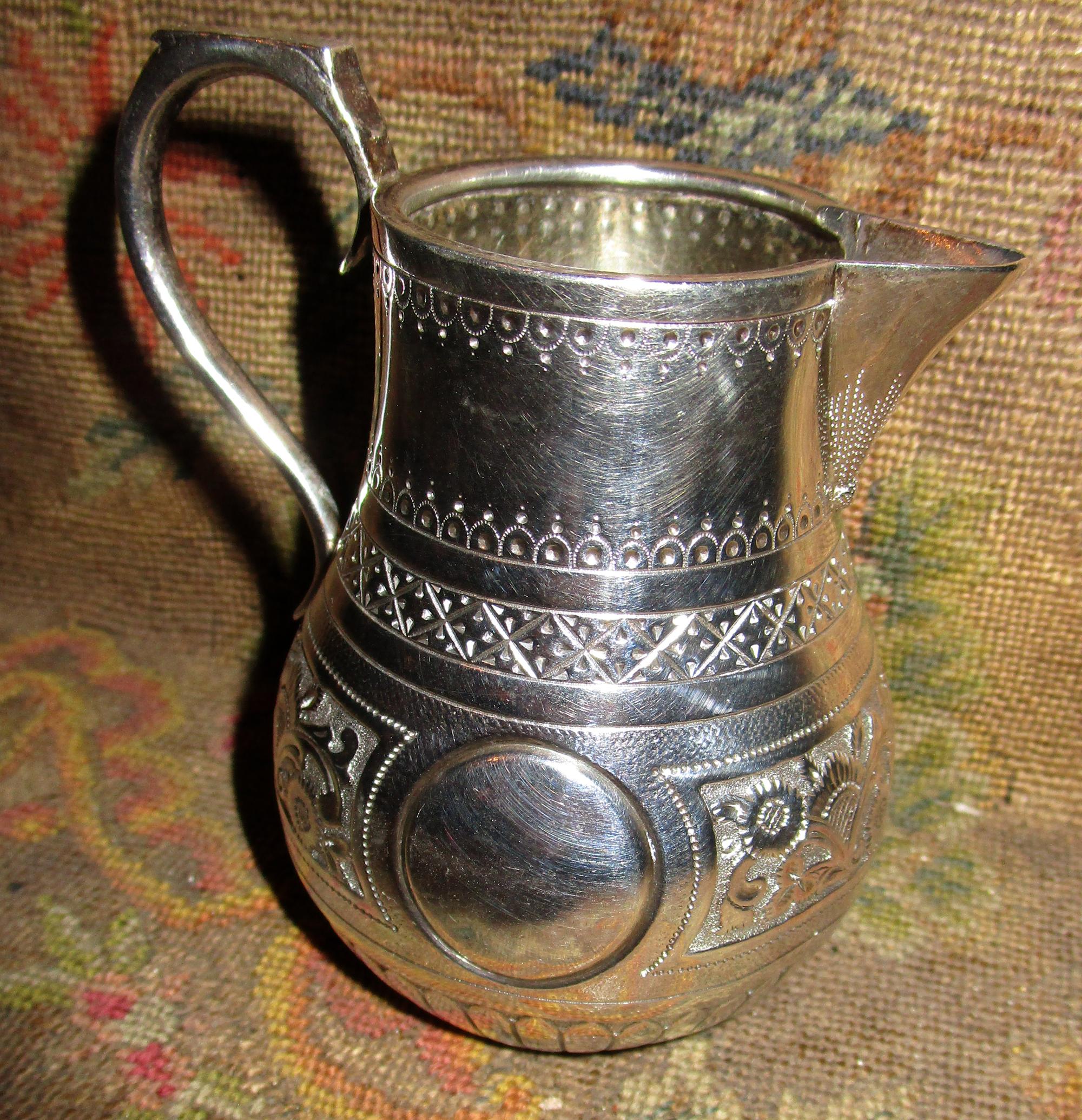 Late 19th Century 19th Century Sterling Silver Cream Pitcher by Charles Stuart Harris, London
