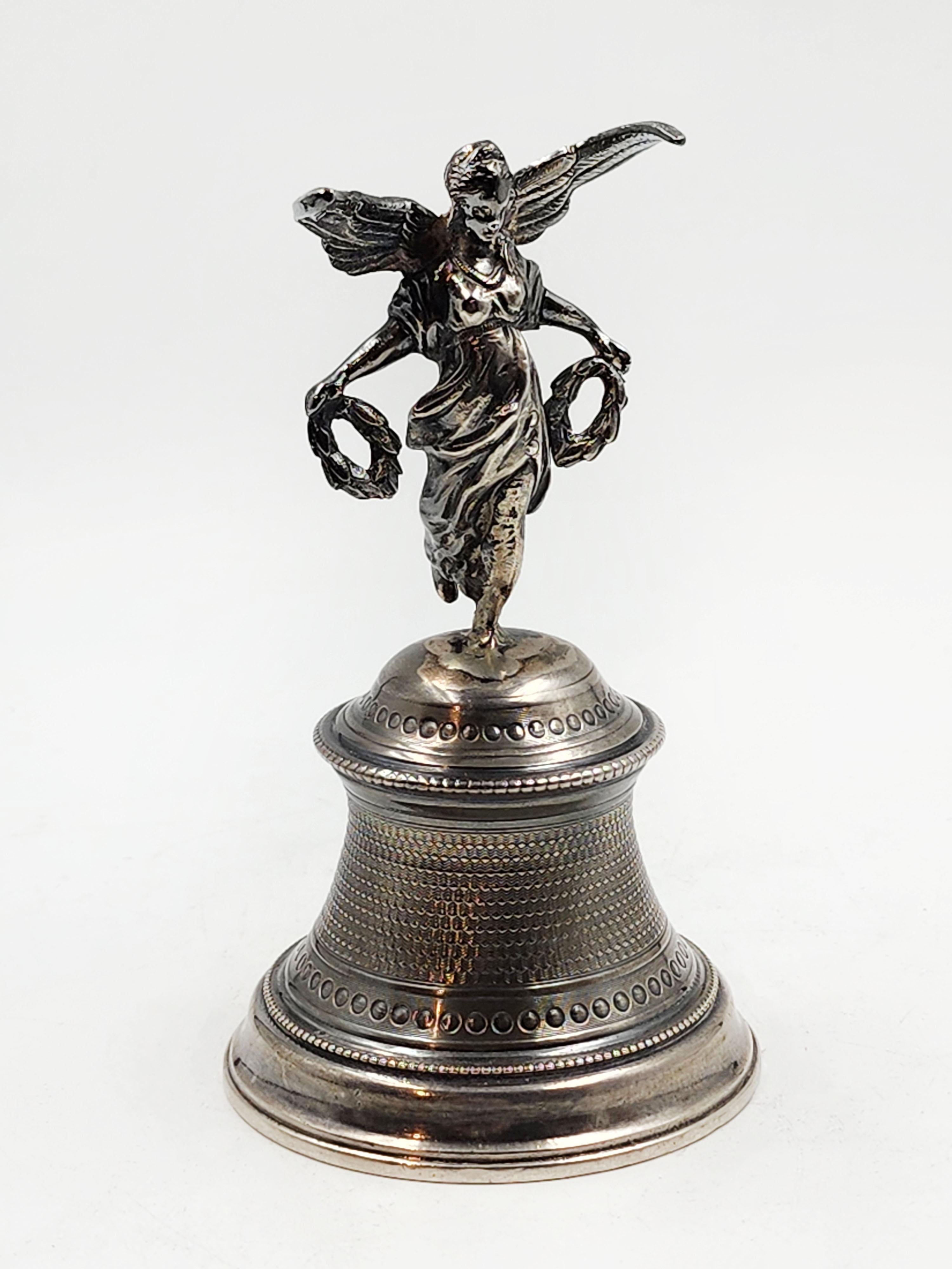 19th Century 19th century sterling silver French bell For Sale