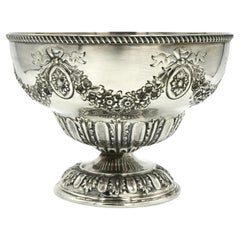 Vintage 19th century Sterling silver fruit bowl 