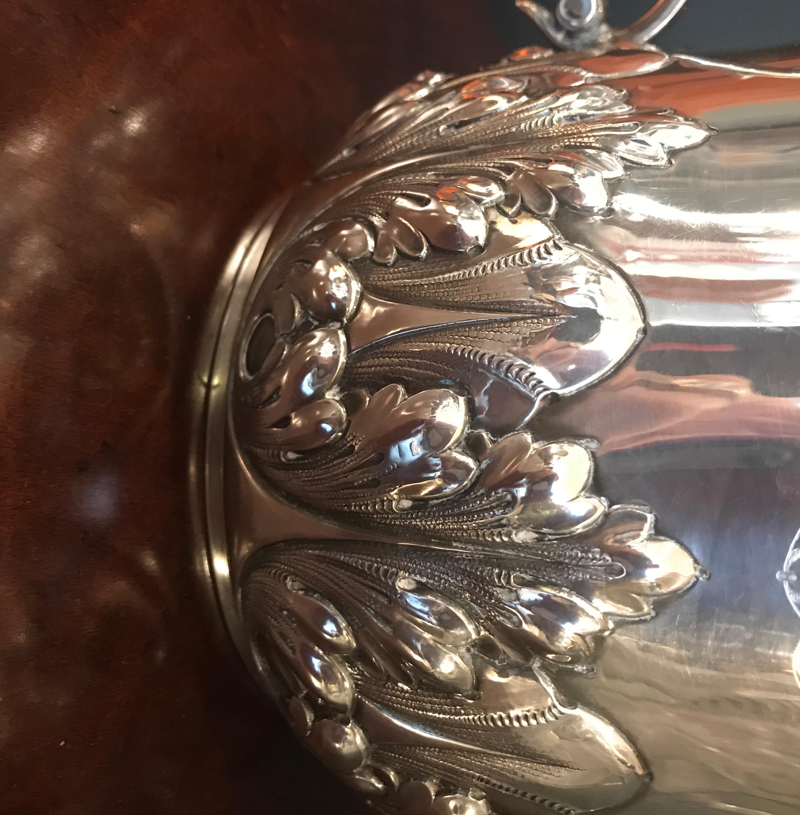 Late 19th Century 19th Century Sterling Silver Ice Bucket by Dominick and Haff