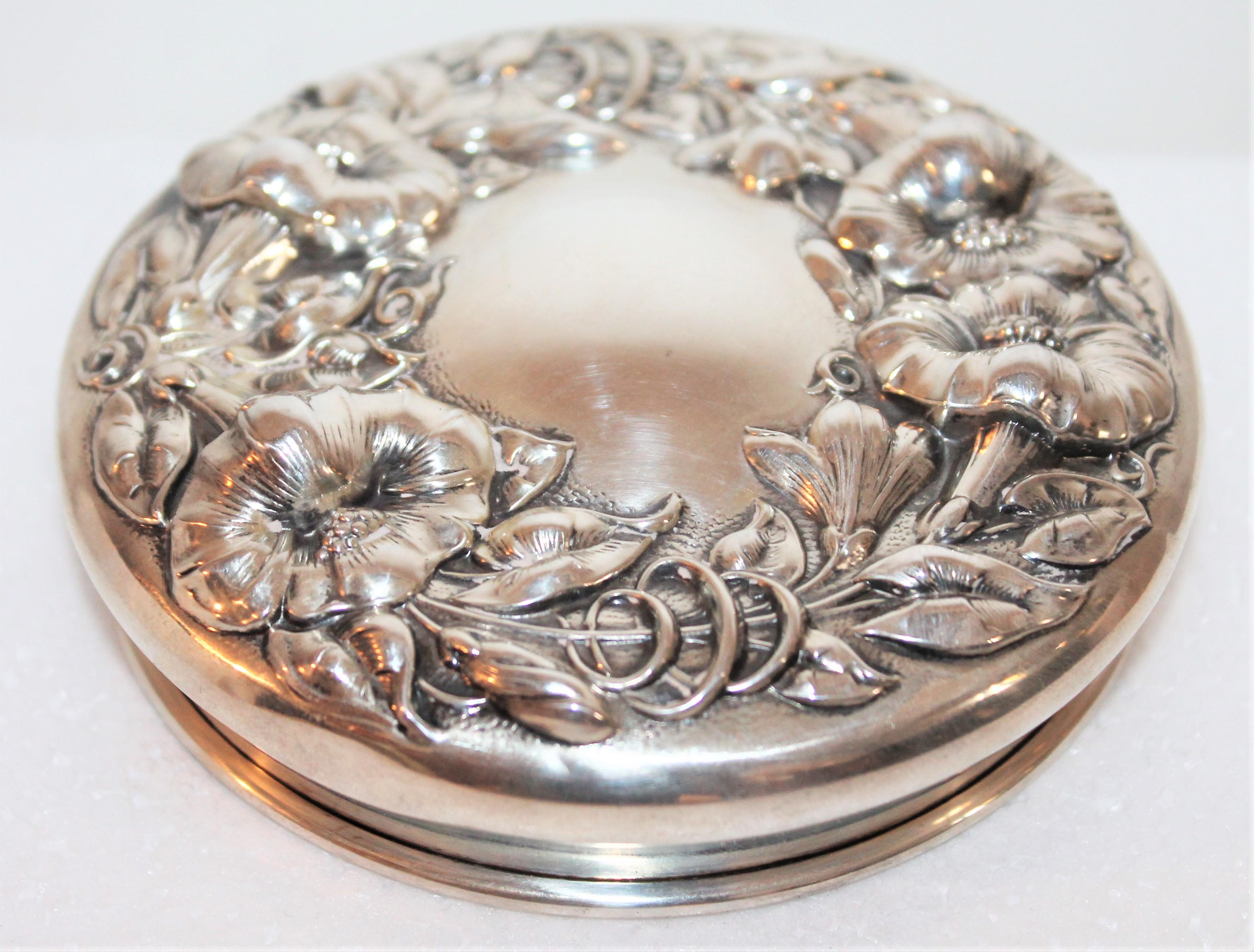 crystal jar with silver lid