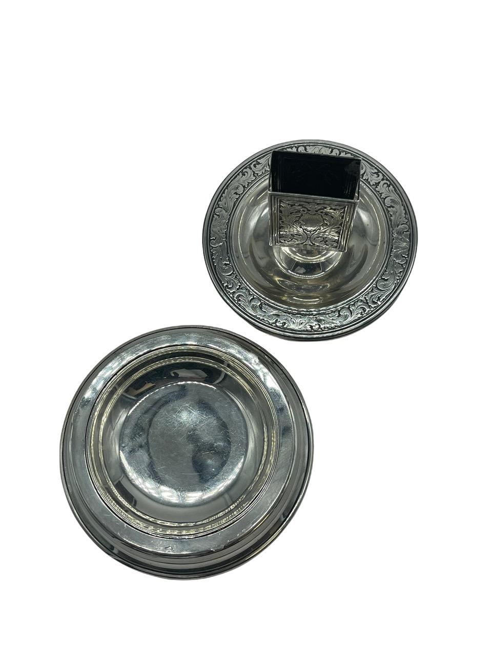 19. Jahrhundert Sterling Silber Streichholzschachtel Halter und Aschenbecher Stand von Tiffany & Co. 8