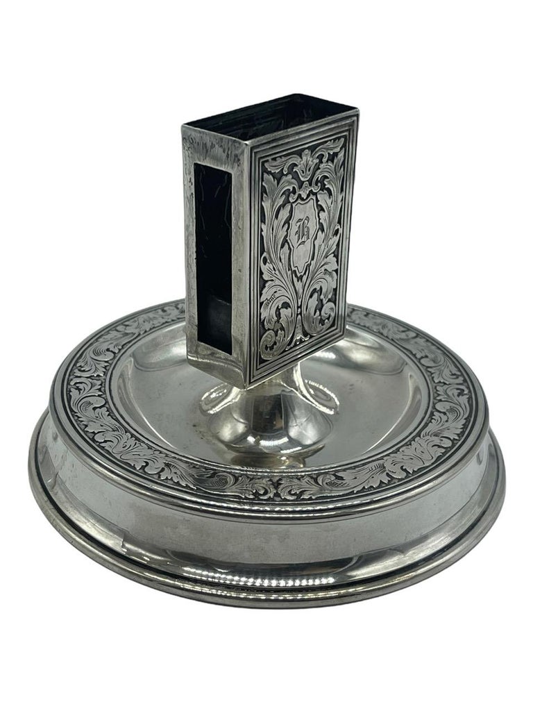 Sterling silver matchbox holder hot sale