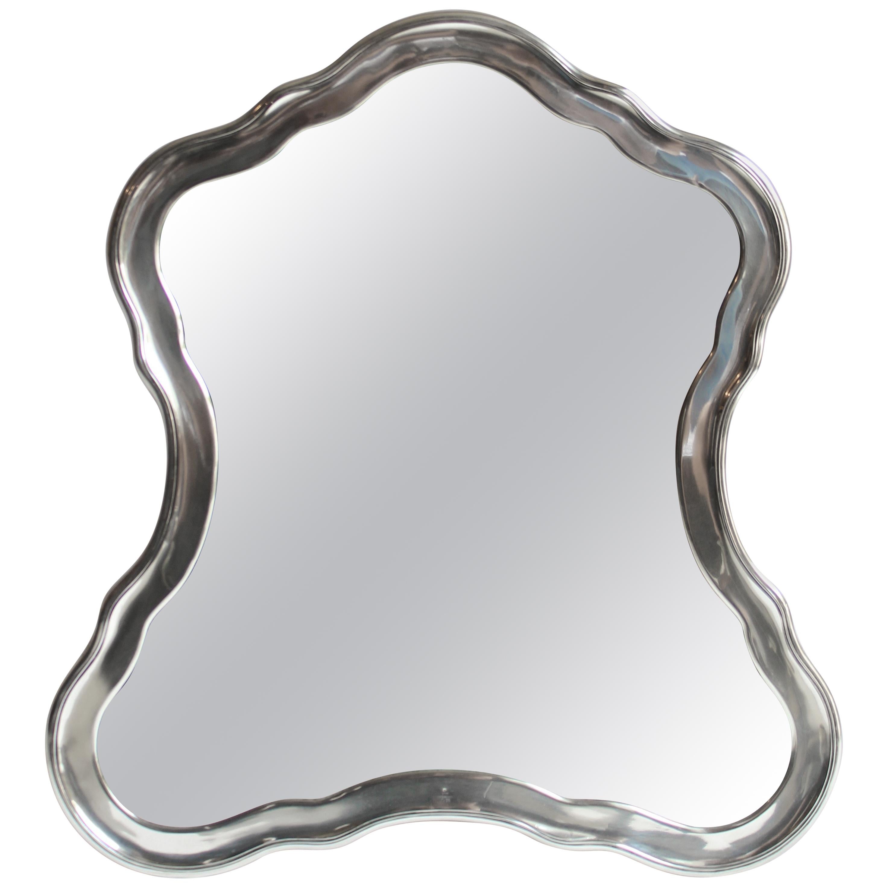 19th Century Sterling Silver Mirror by Josef Carl Klinkosch