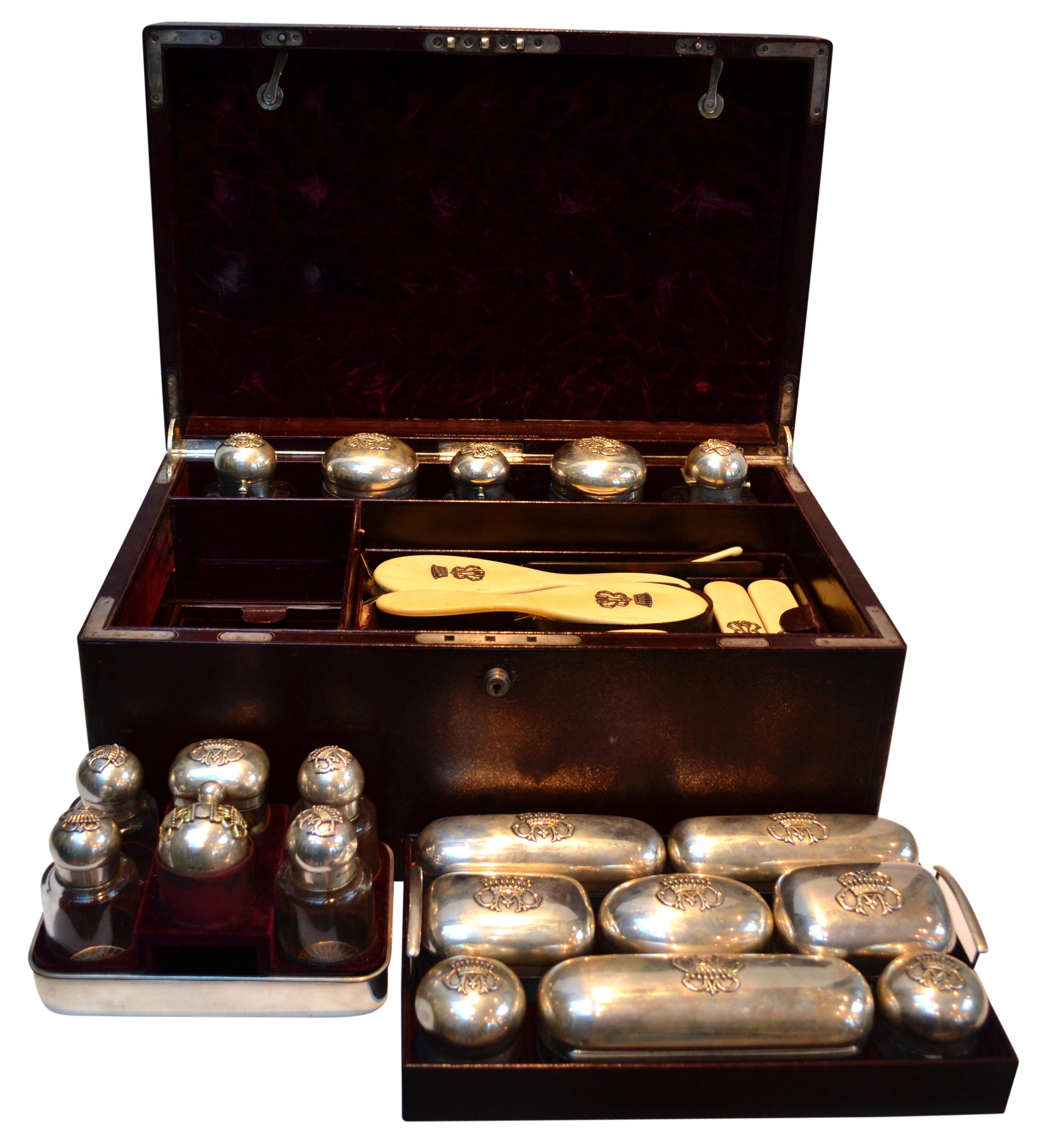 19th Century Sterling Silver ‘Necessaire De Voyage’ by Leuchars and Son en venta 5