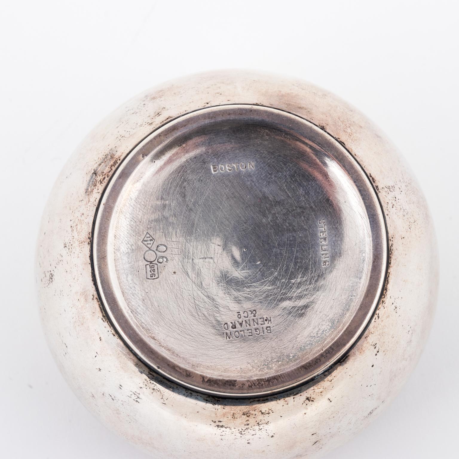19th Century Sterling Silver Powder Jar by Dominick and Haff For Sale 2