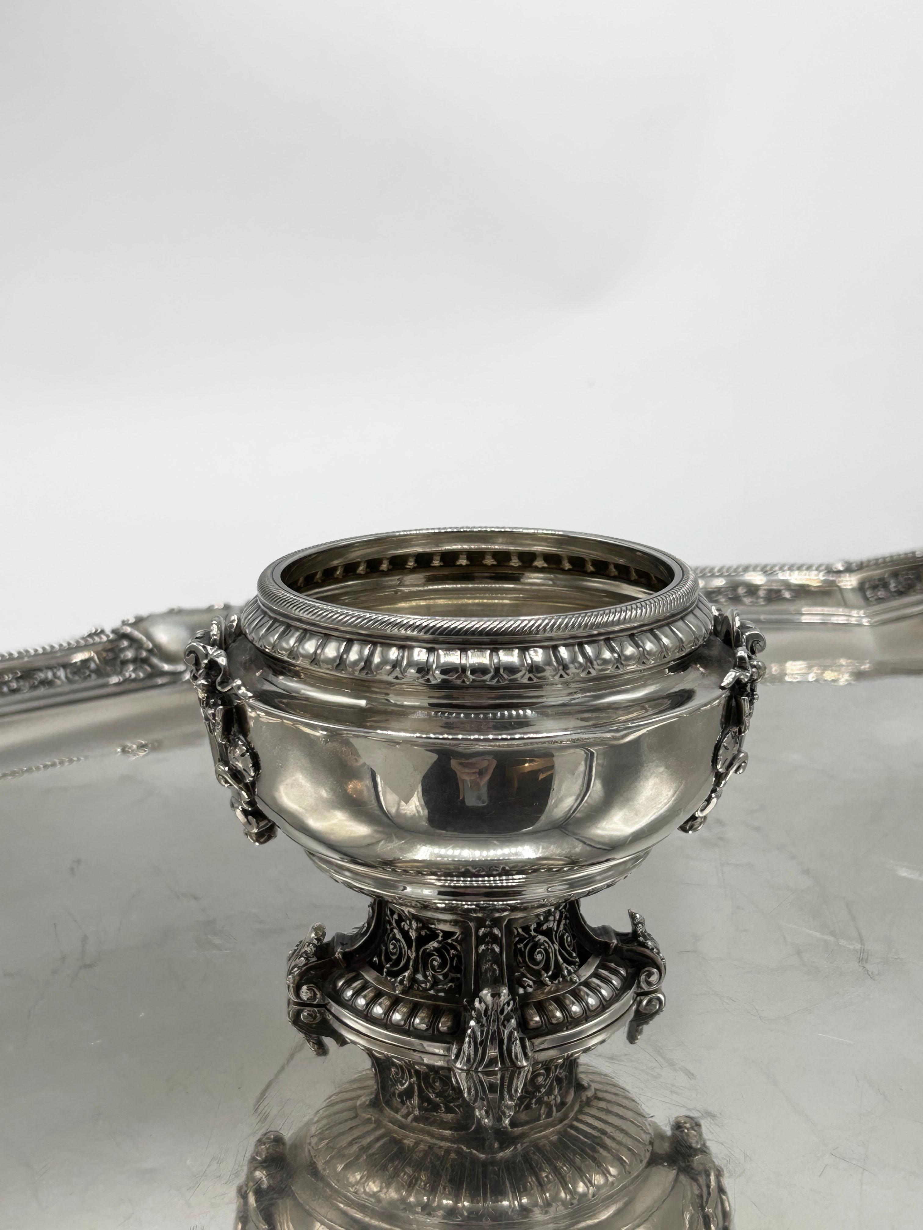 Argent sterling Service à thé et à café en argent du XIXe siècle par Alphonse Debain en vente