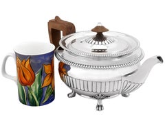 19th Century Sterling Silver Teapot by John Foskett & John Stewart