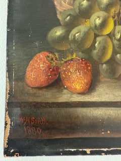 19th Century Still Life Oil On Canvas