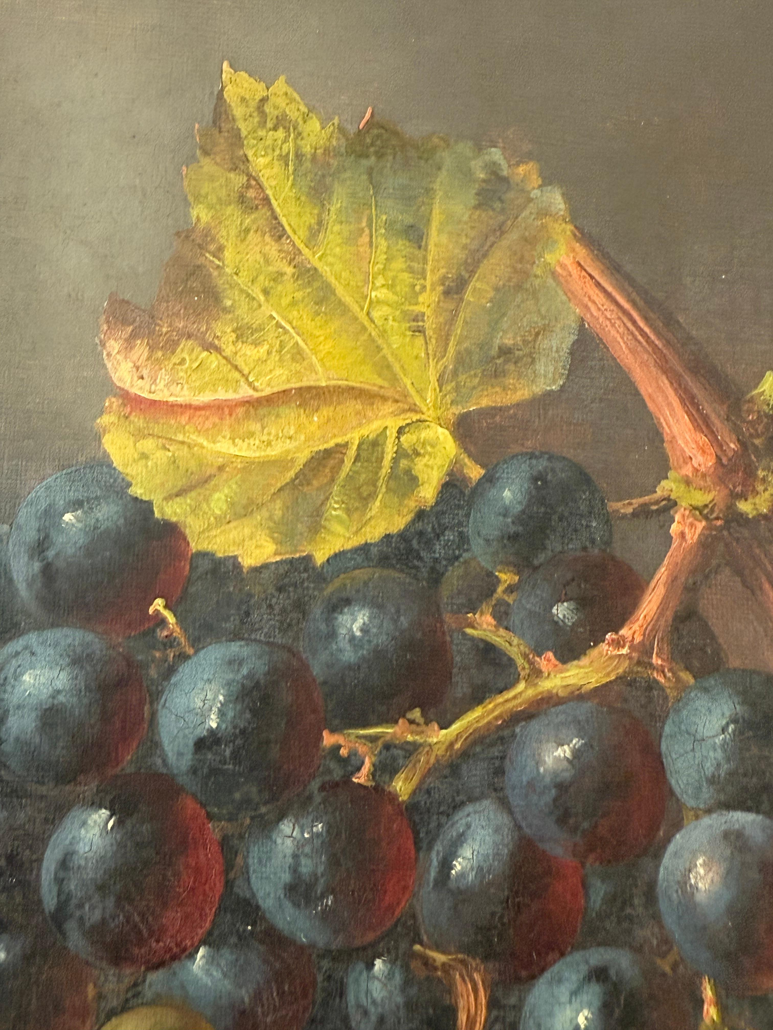 19th Century Still Life Oil On Canvas (Handbemalt) im Angebot