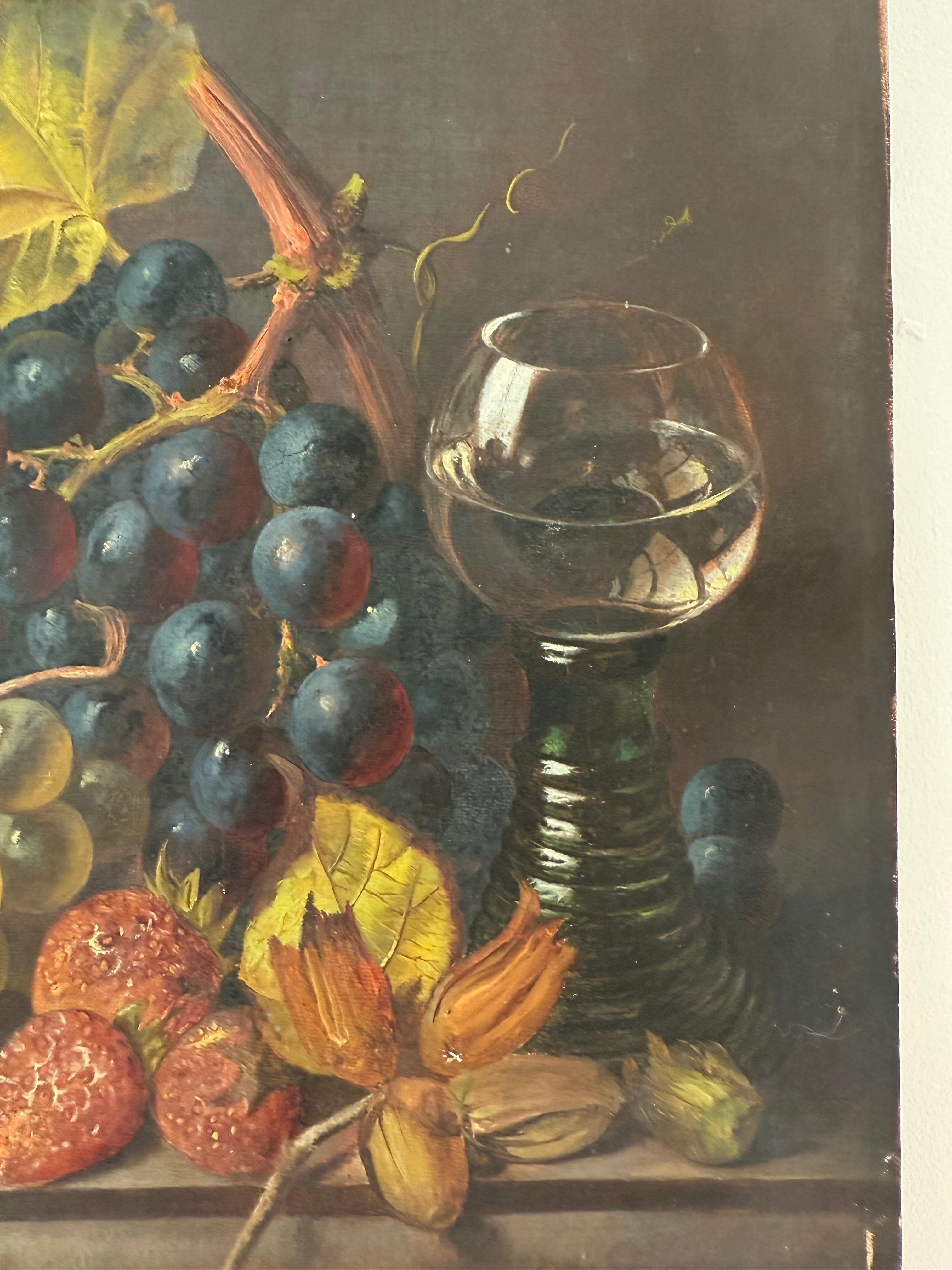 19th Century Still Life Oil On Canvas im Angebot 1