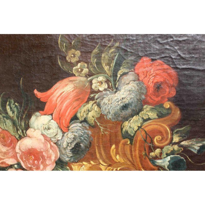 Nature morte avec fruits, peinture à l'huile sur toile, XIXe siècle en vente 7