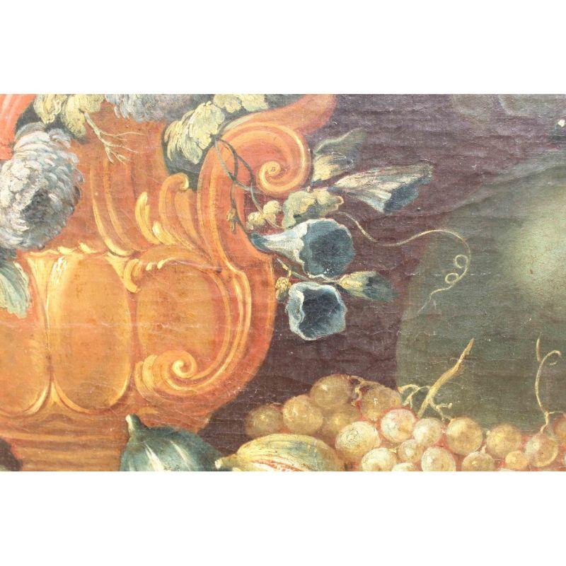 Nature morte avec fruits, peinture à l'huile sur toile, XIXe siècle en vente 8