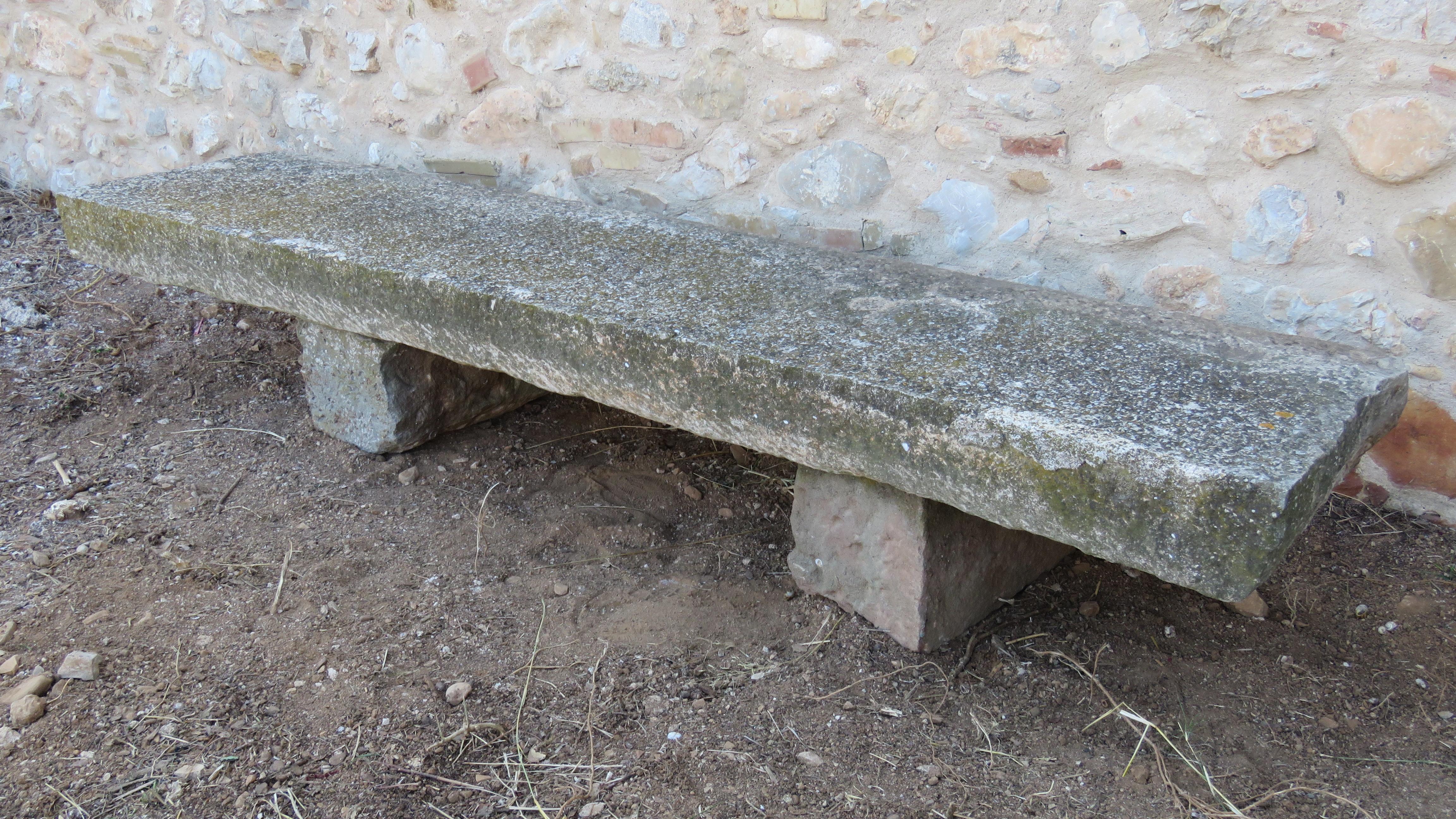 Baroque 19th Century Stone Bench For Sale