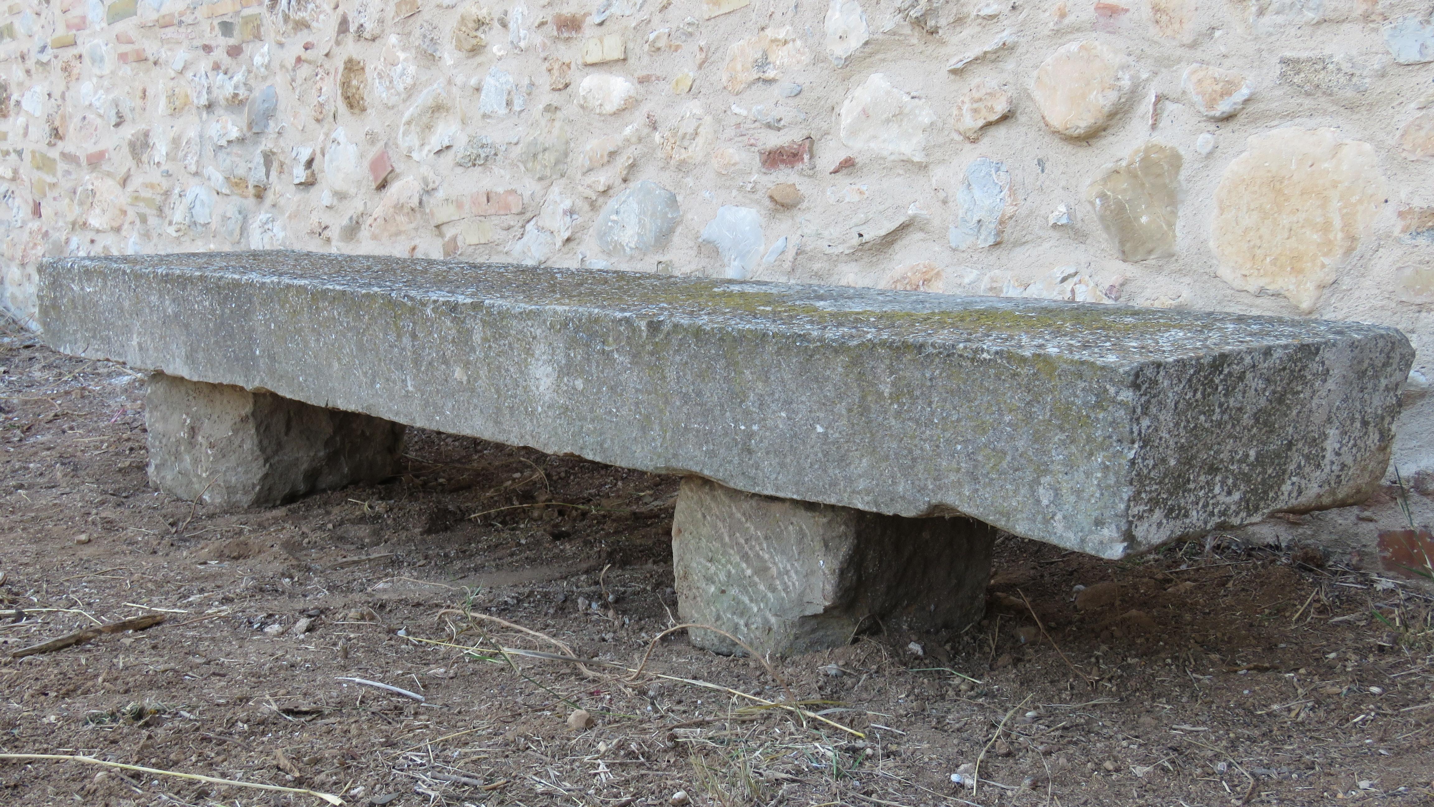 Baroque 19th Century Stone Bench For Sale
