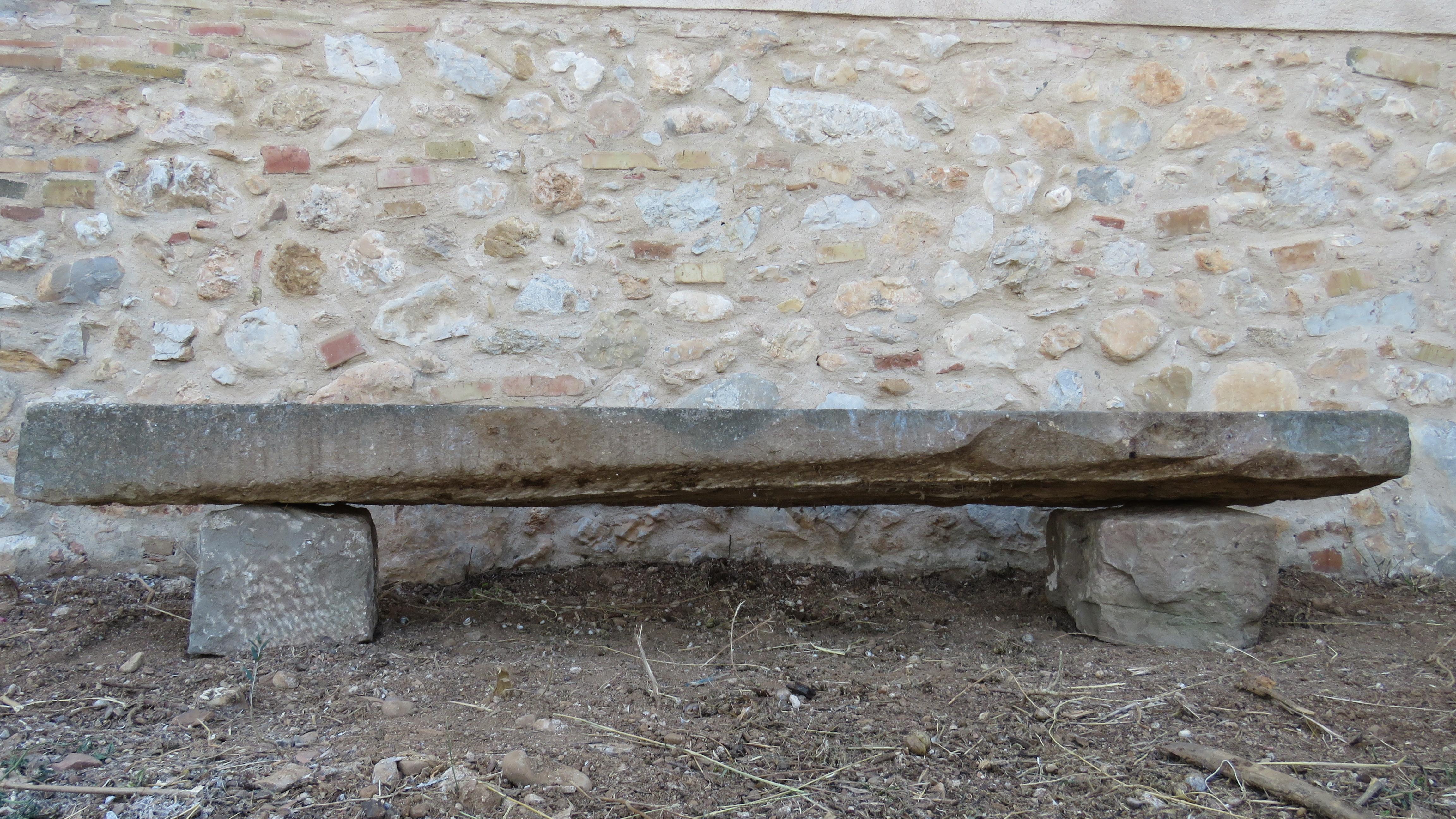 Baroque 19th Century Stone Bench For Sale