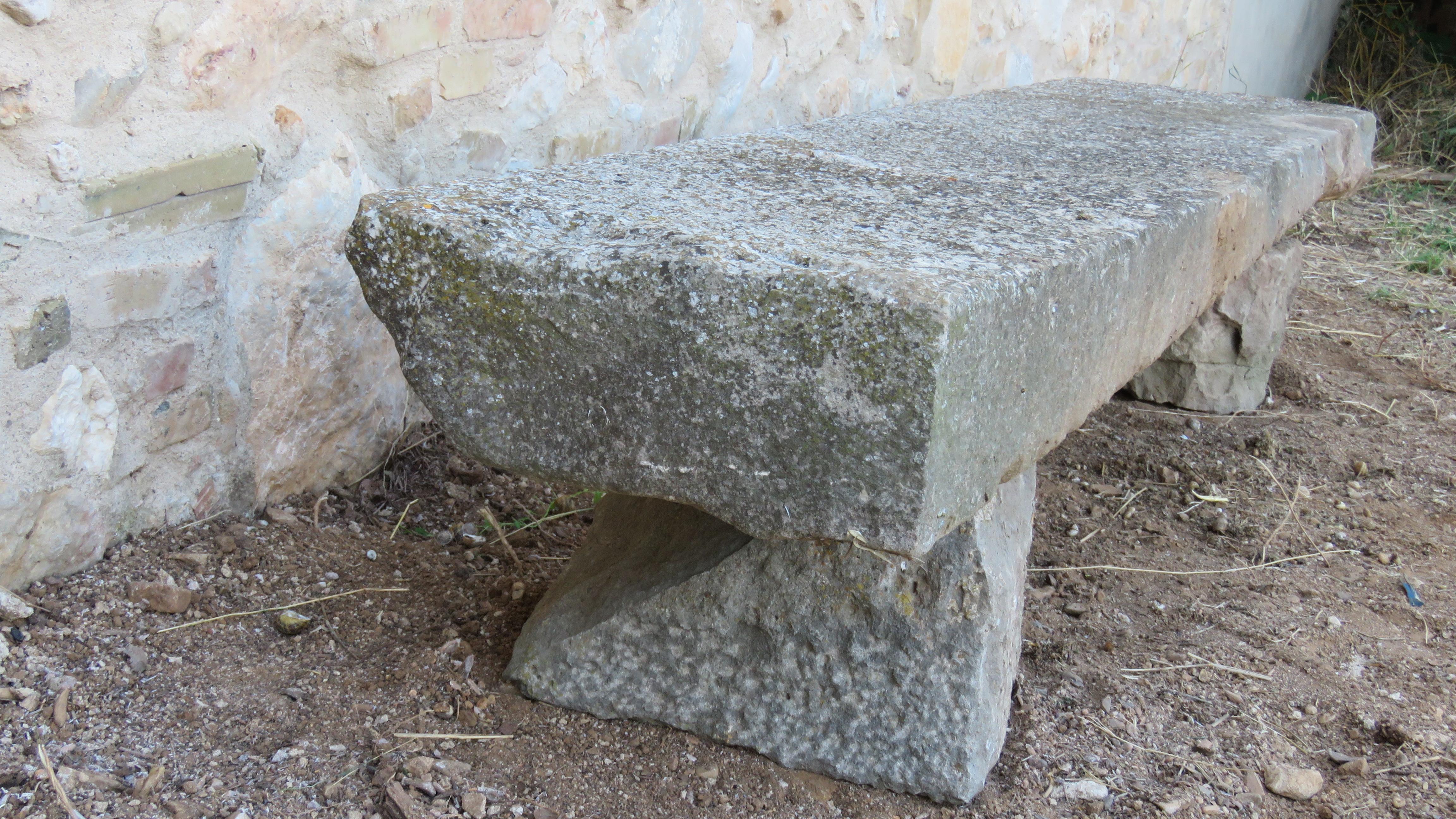 Spanish 19th Century Stone Bench For Sale