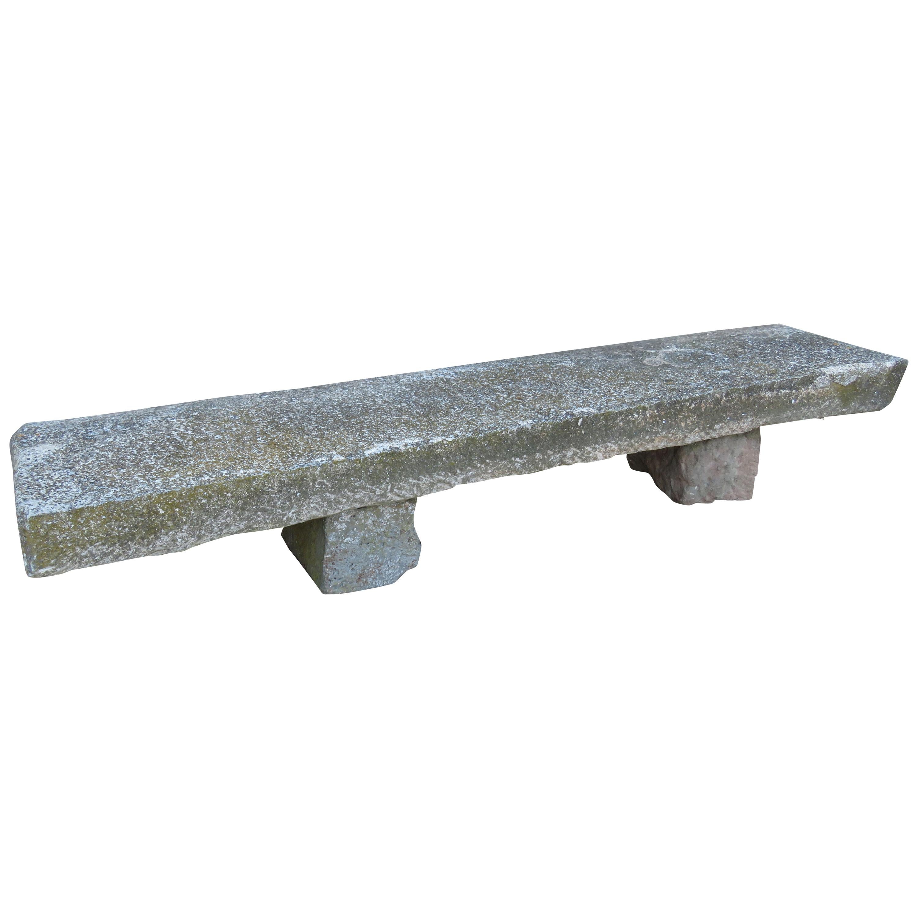 19th Century Stone Bench For Sale