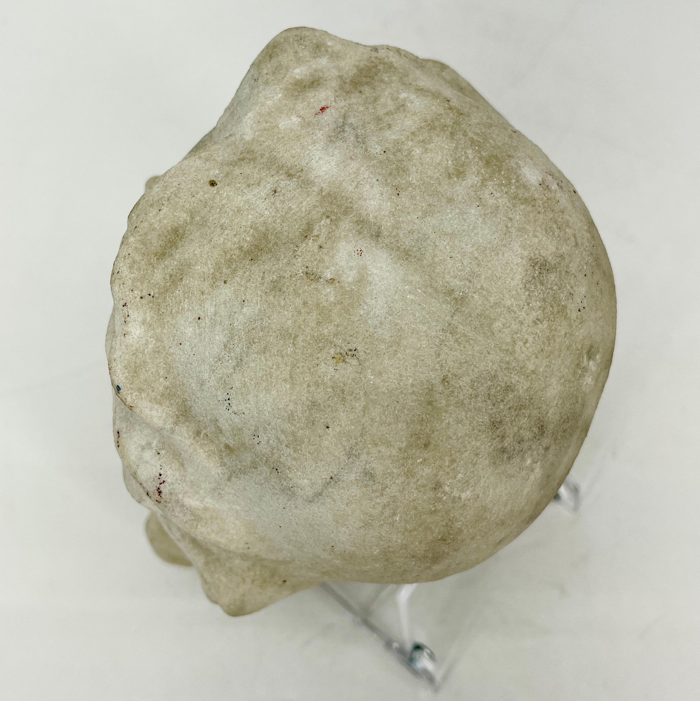 19th Century, Stone Fragment of a Ladies Head 10