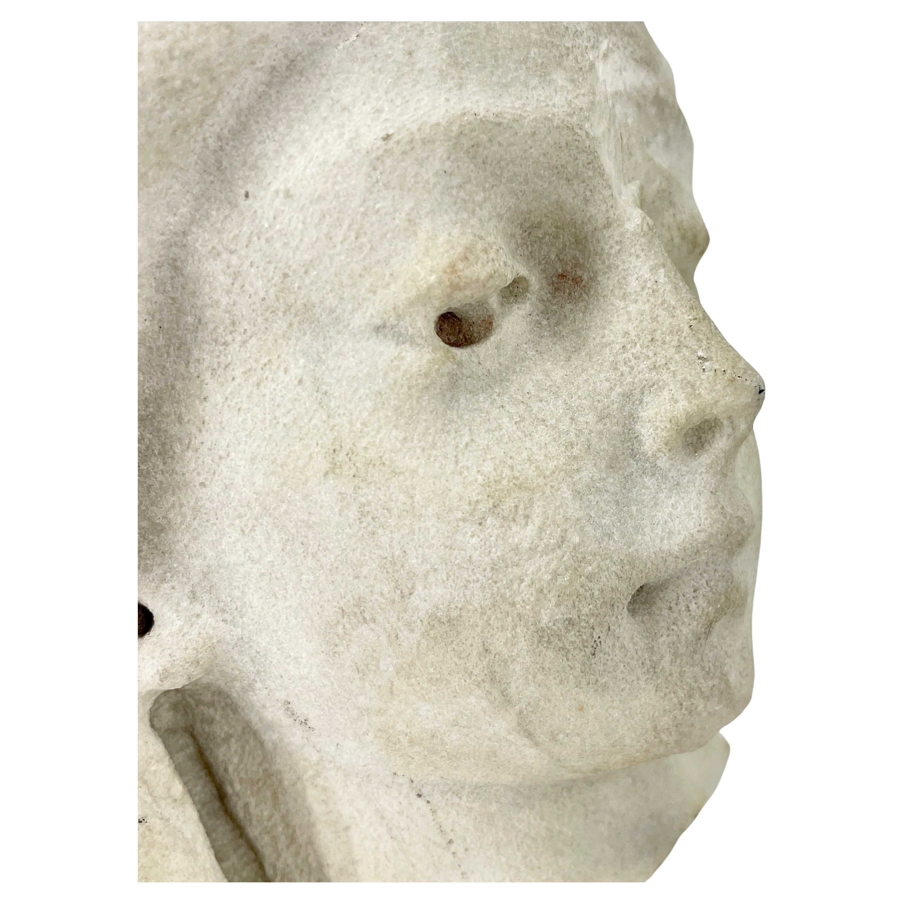 19th Century, Stone Fragment of a Ladies Head 1