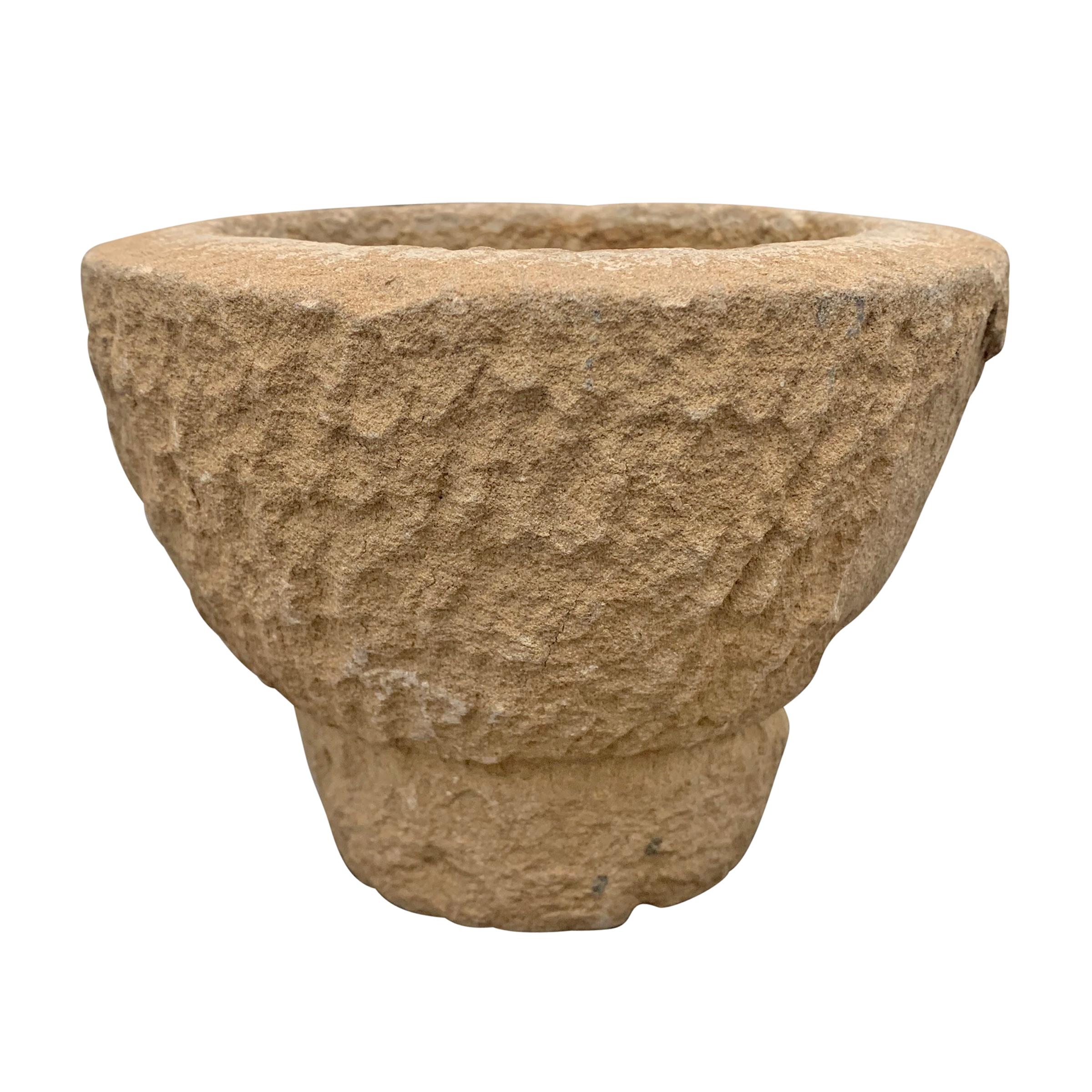 Rustic 19th Century Stone Mortar