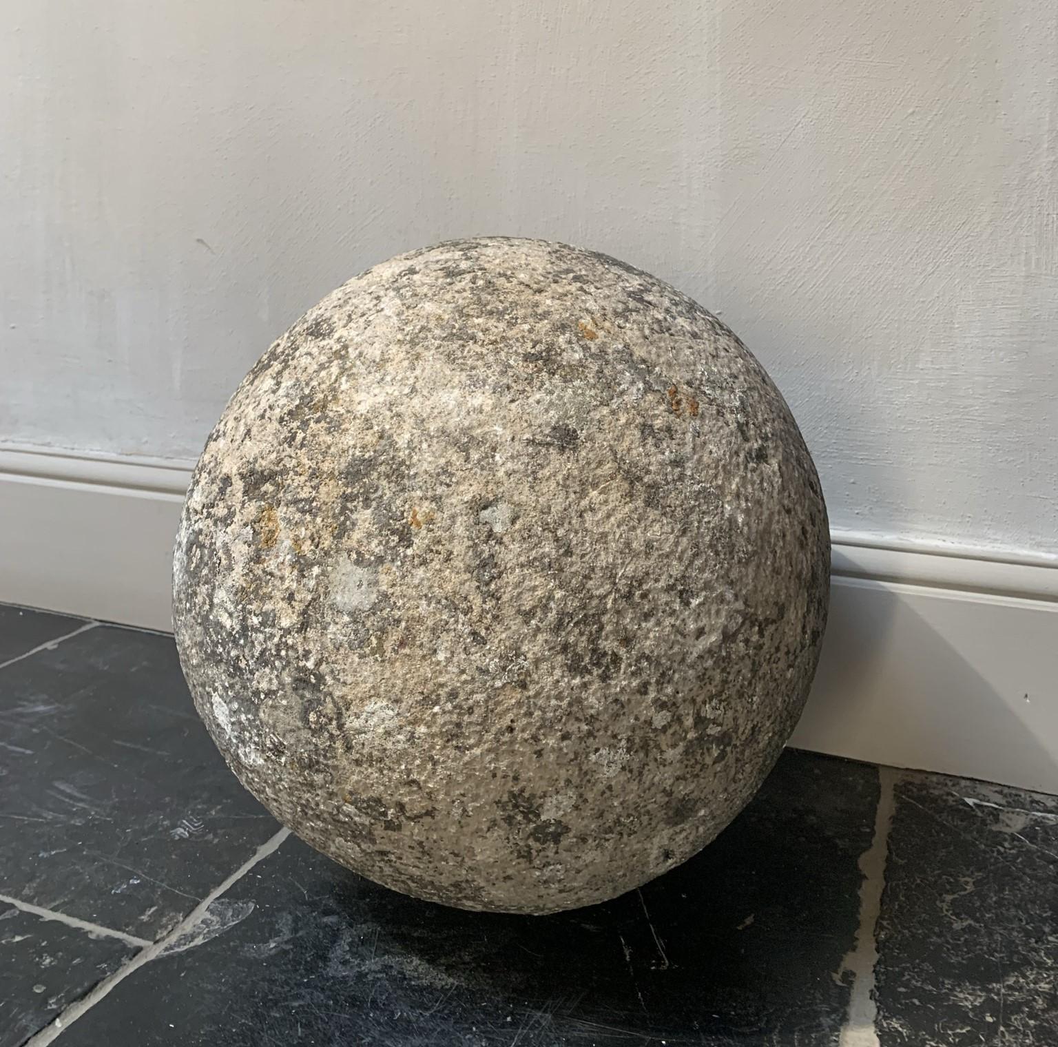 Hand-Crafted 19th Century Stone Sphere