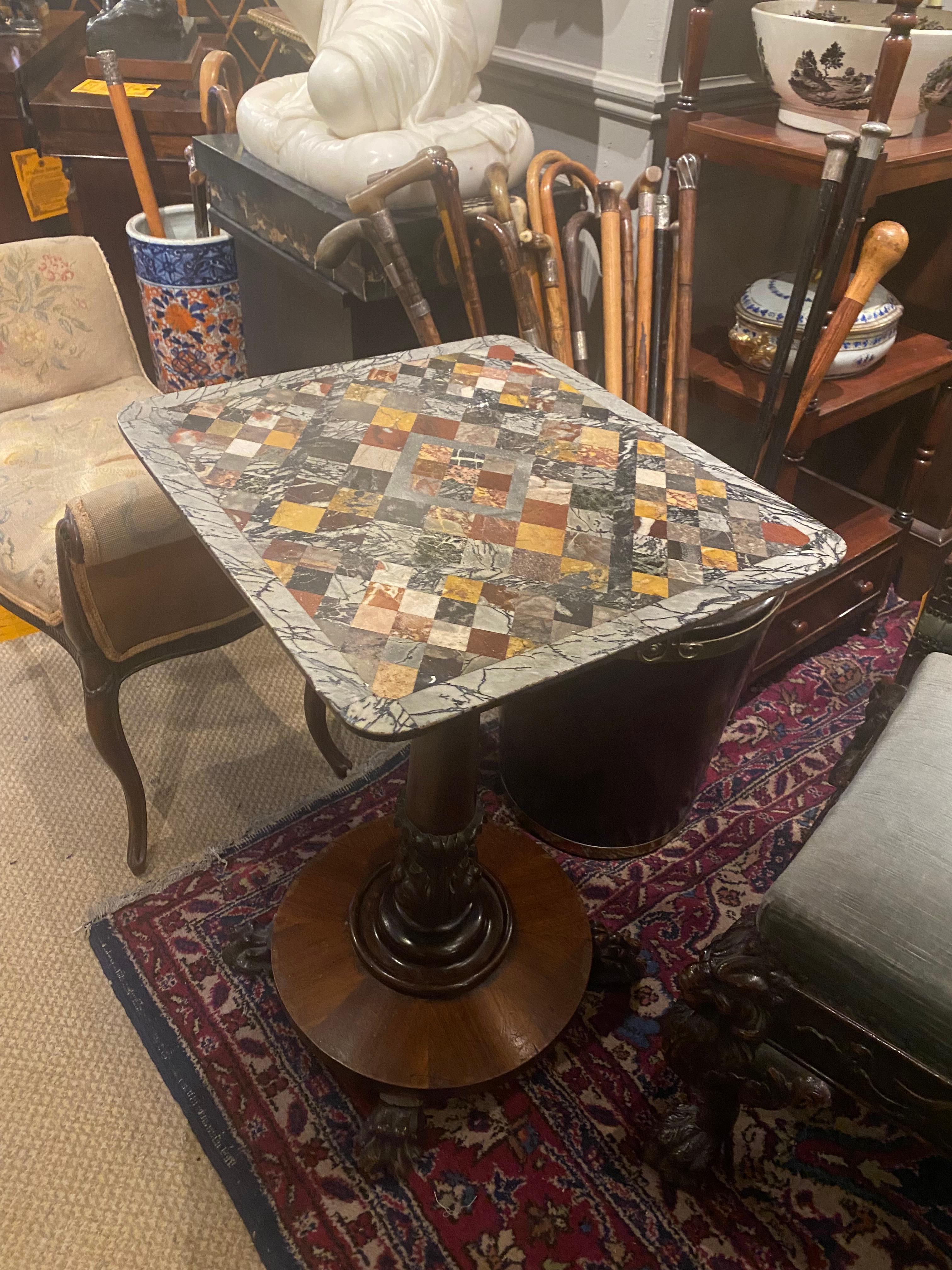 19th Century Stone Topped Occasional Specimen Table In Excellent Condition For Sale In Dublin 8, IE
