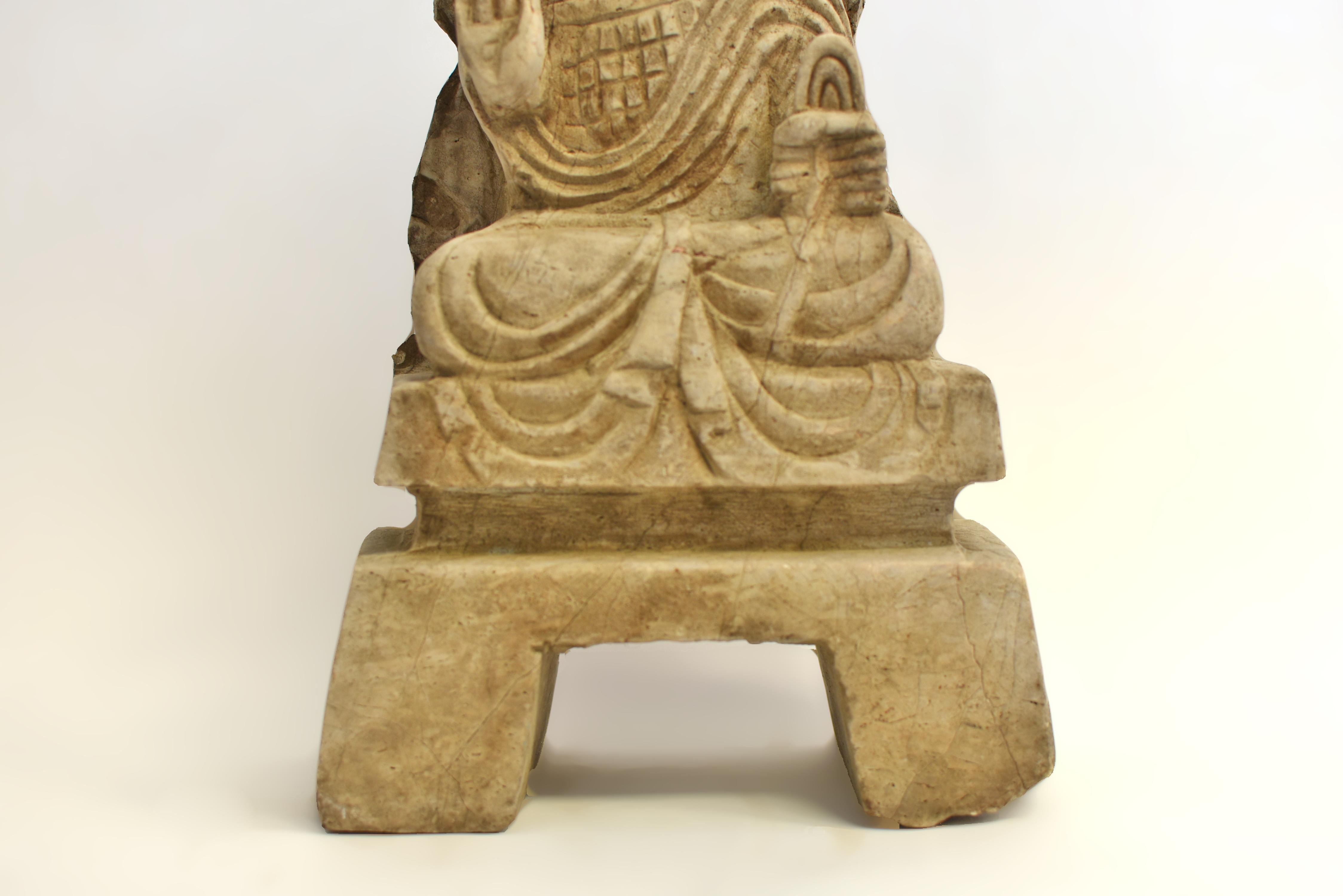19th Century Stone Young Buddha Shakyamuni For Sale 2