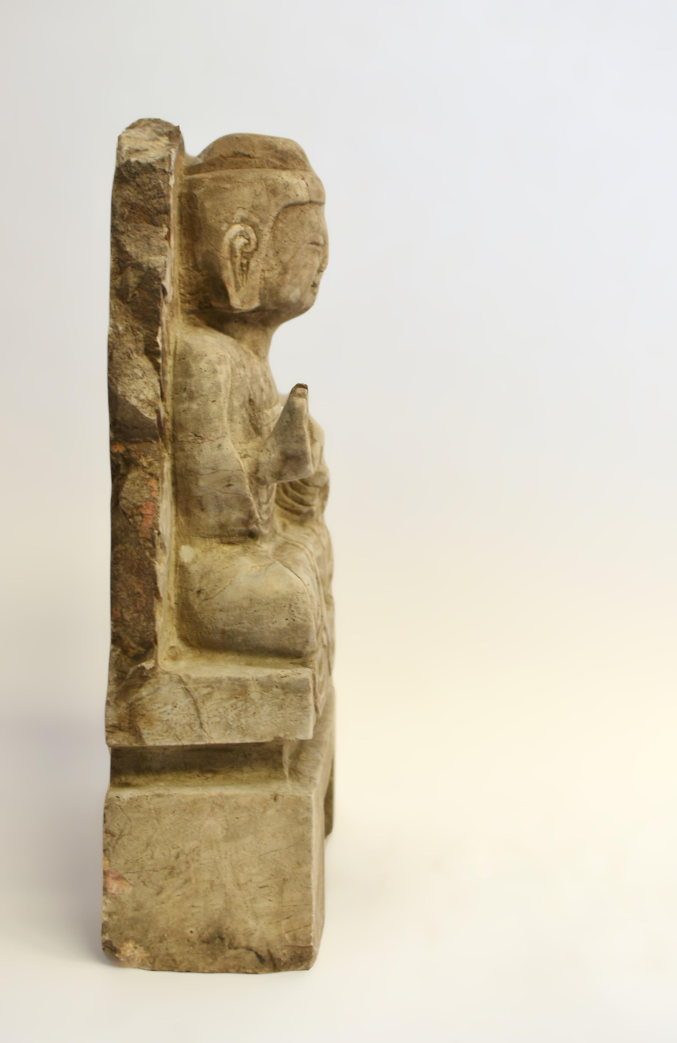 19th Century Stone Young Buddha Shakyamuni For Sale 3