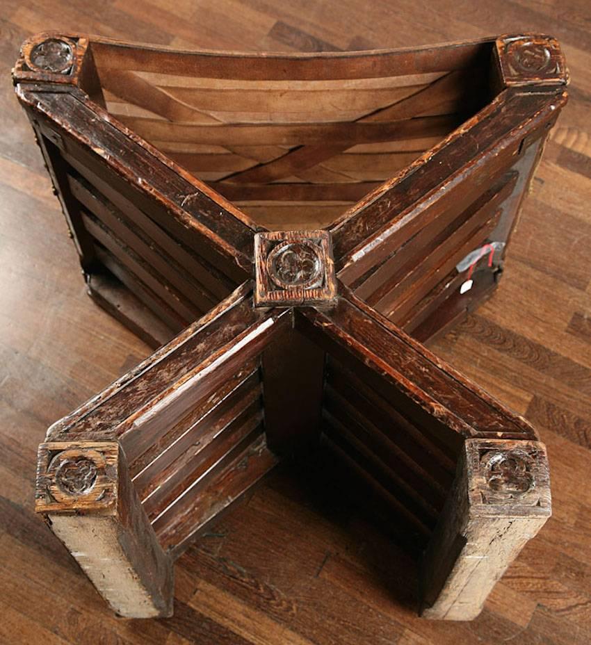 French 19th Century Stool in Renaissance Style For Sale