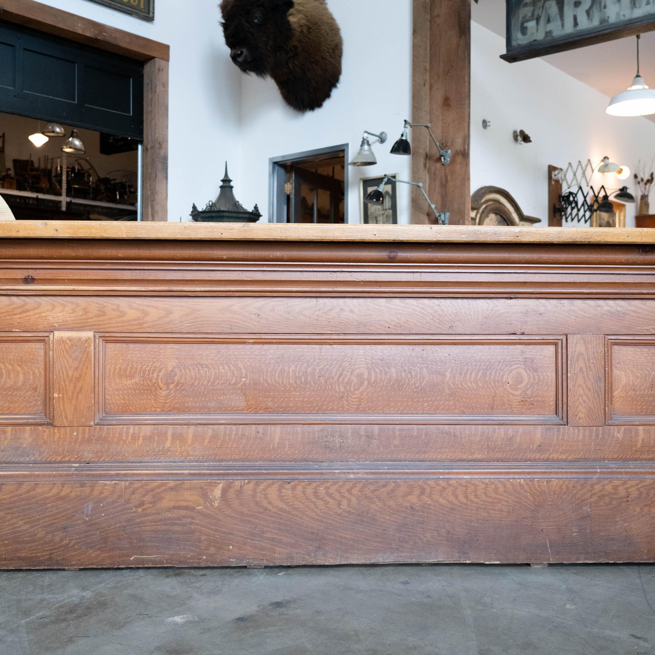 Maple 19th century Store counter bar