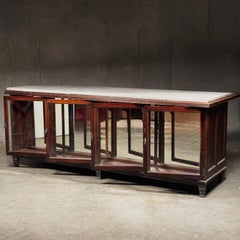 19th century Store counter with glass display