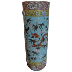 19th Century 'Straits Porcelain' Chinese Stick Stand