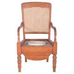19th Century Straw Chair with Straw Back