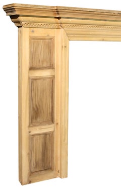 19th Century Stripped Pine Fire Surround