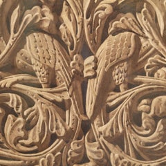 19th century study of a romanesque relief