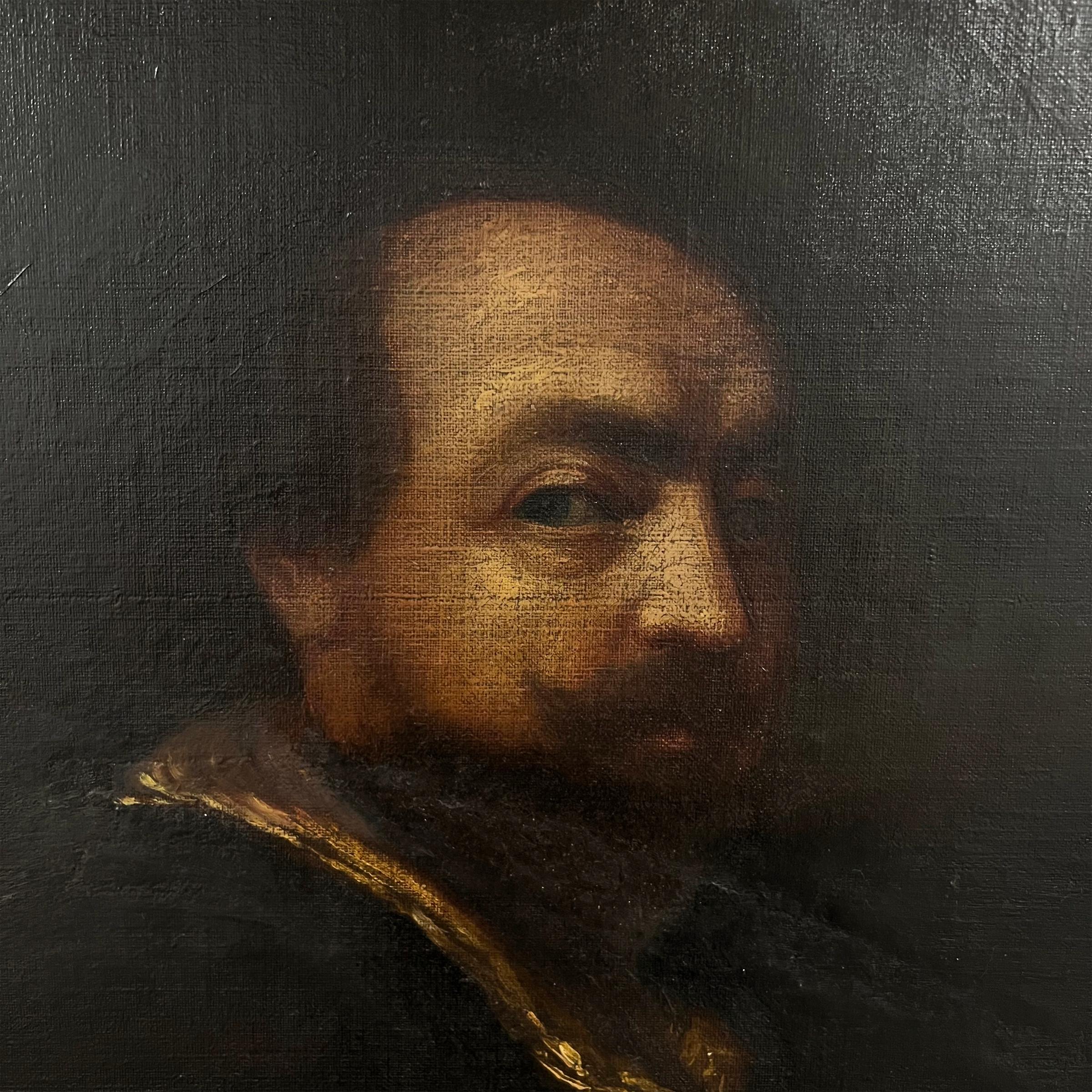 Américain Étude d'un autoportrait de Peter Paul Rubens du 19e siècle en vente