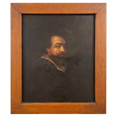 Antique 19th Century Study of a Self Portrait by Peter Paul Rubens