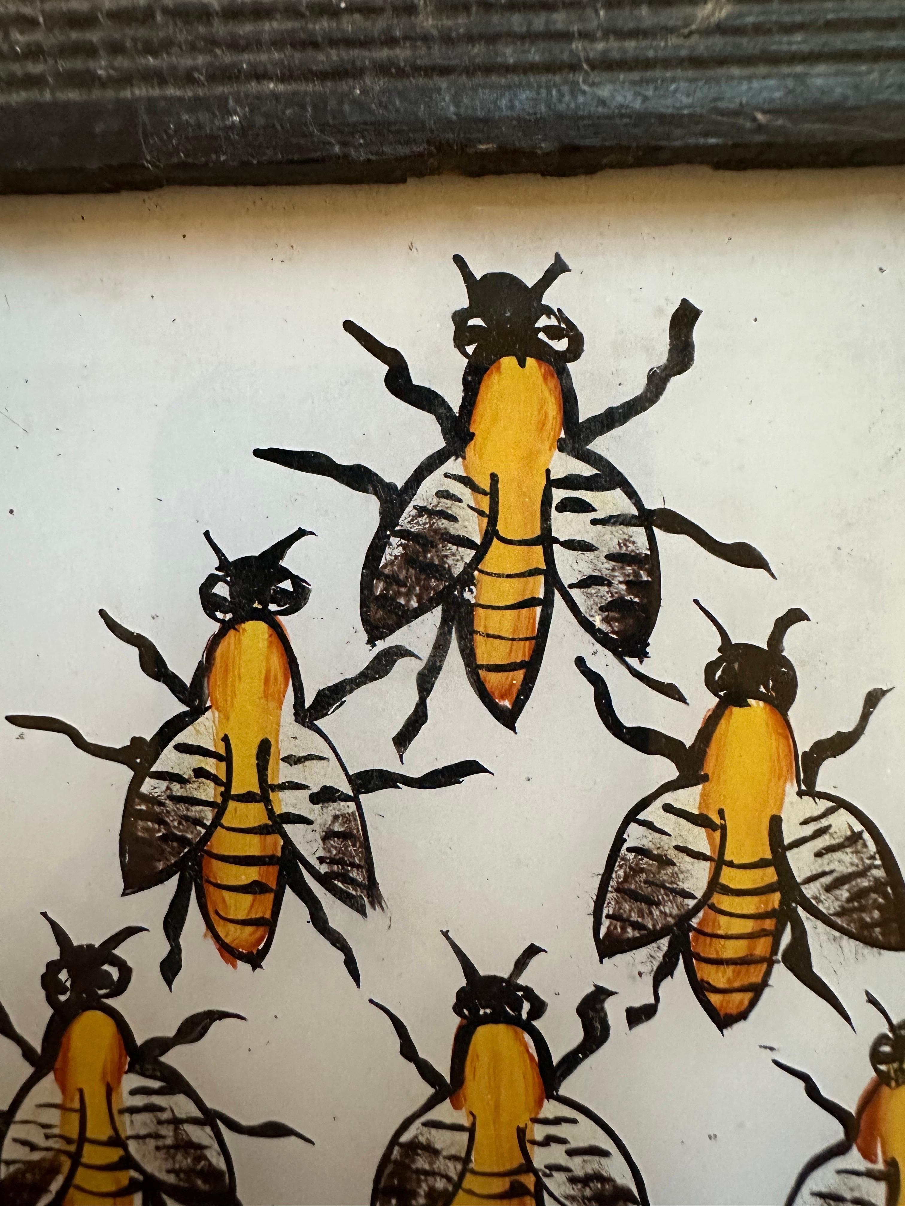 Hand-Painted 19th-Century Study of Bumble Bees: A Collection of Nine Detailed Paintings For Sale
