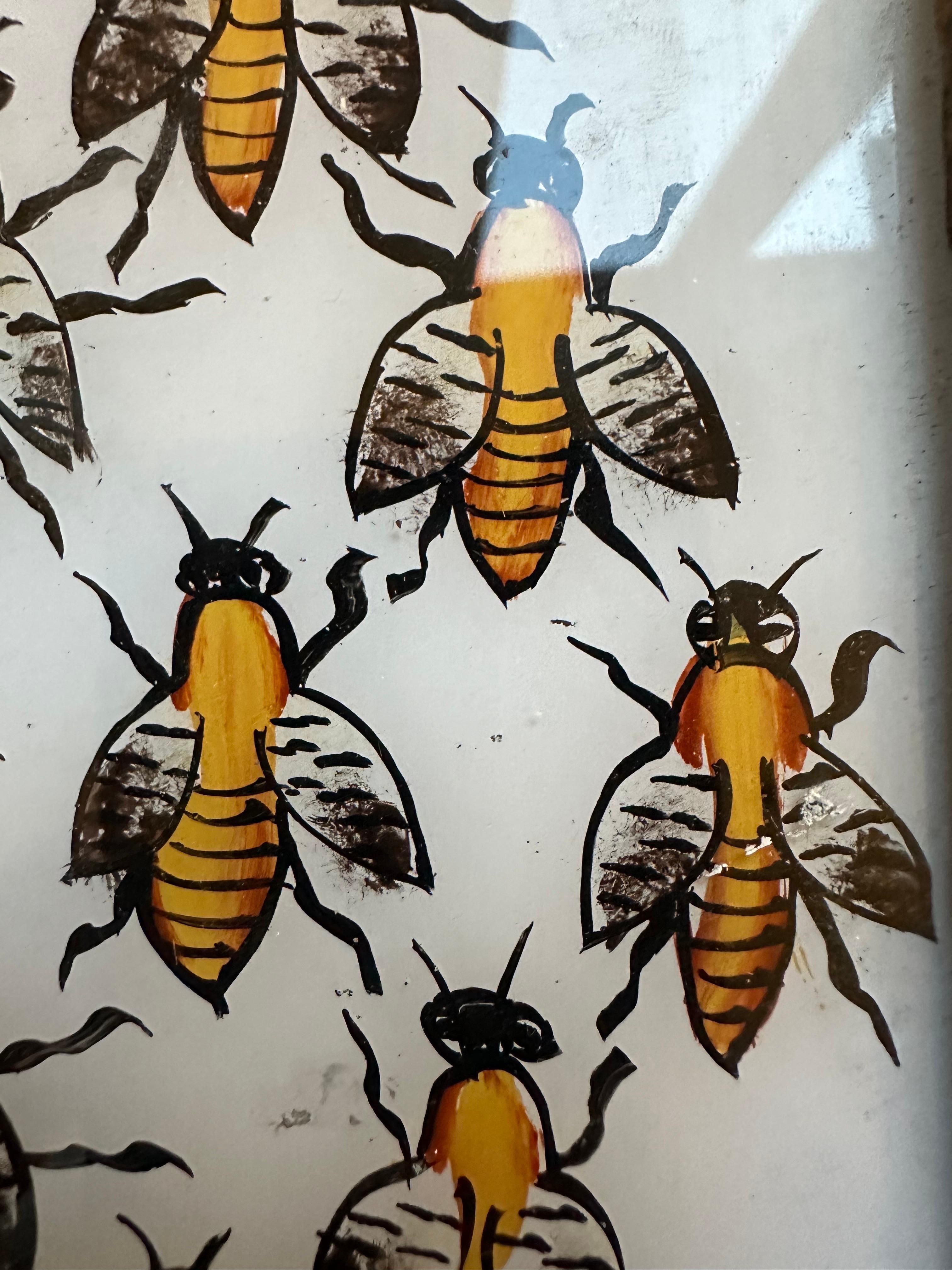 19th-Century Study of Bumble Bees: A Collection of Nine Detailed Paintings In Good Condition For Sale In Southall, GB