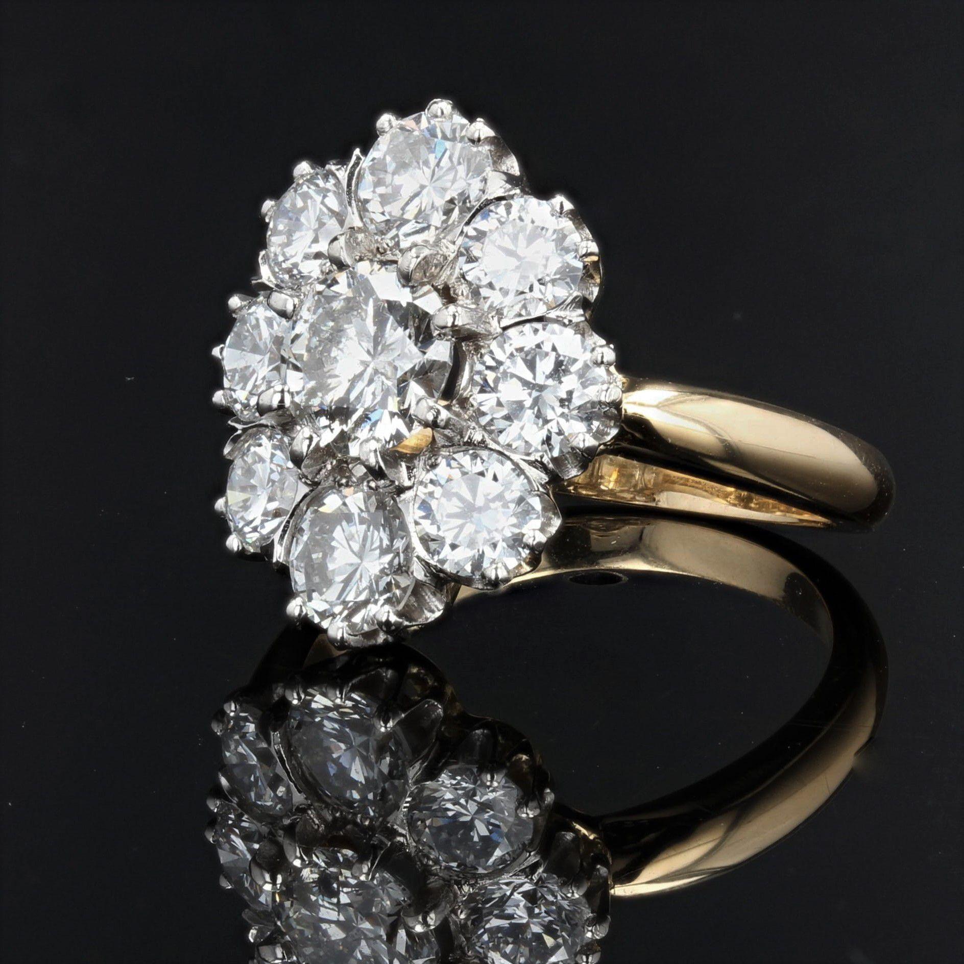 19 diamond cluster ring